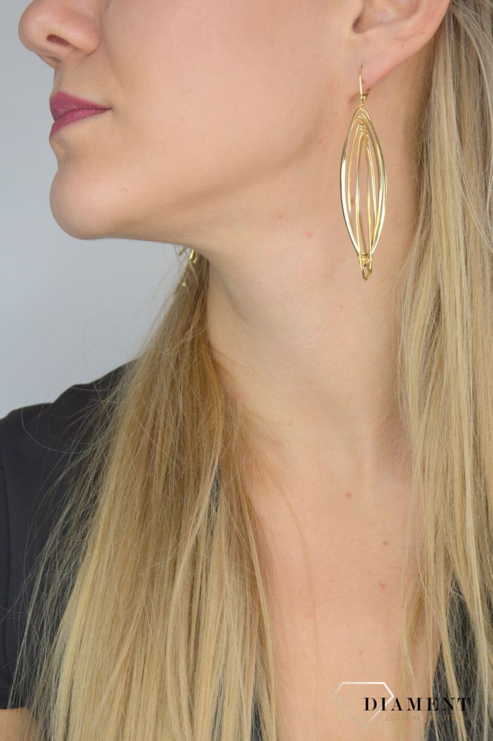 Złote kolczyki 585 bankietowe DIA-KLC-C5LBLAS-377-YM OR204623.jpg